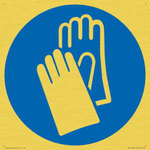 Custom Mandatory: Wear protective gloves